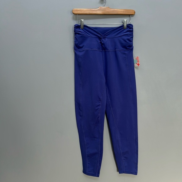 ❗️SOLD❗️Free People Movement Breathe Deeper Moroccan Blue Leggings Size M NWT - Picture 4 of 11